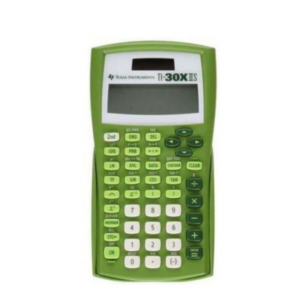 Texas Instruments TI-30X IIS 2 Line Scientific Calculator Lime Green